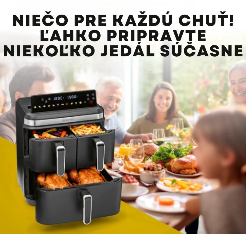 GourmetMaxx Vertikálna trojitá teplovzdušná fritéza FryUp3 17 l 19712 (3)